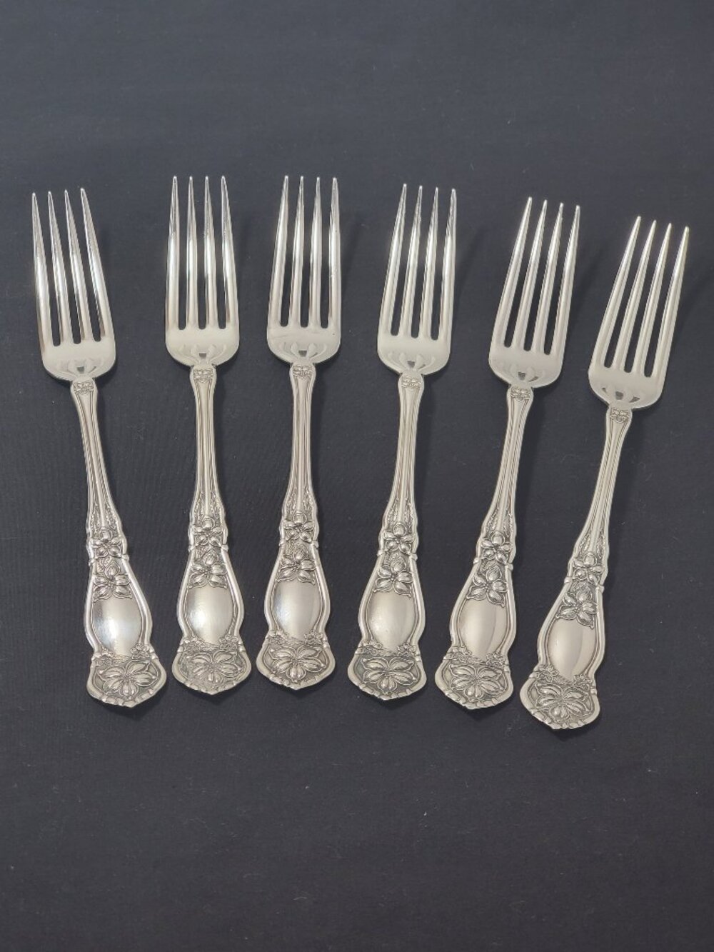 Antique Wm Rogers & Son "Orange Blossom" Dinner Forks (set of 6)